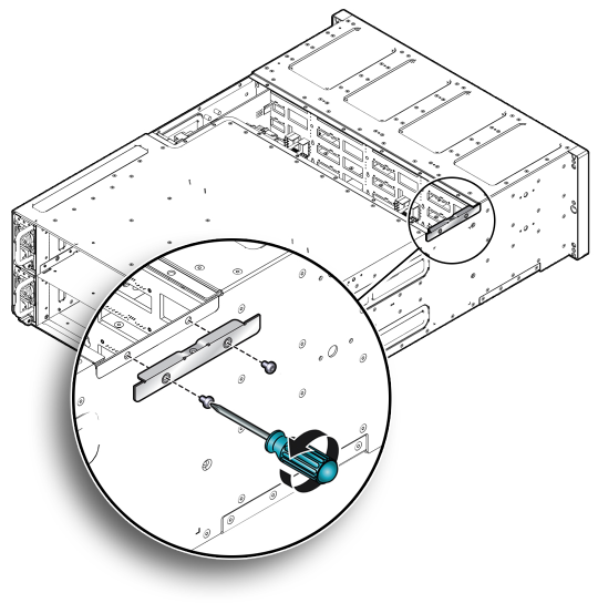 画像: シャーシ側面カバーの取外し方法を示す図。