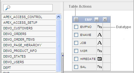 Oracle Application Expressユーティリティの使用