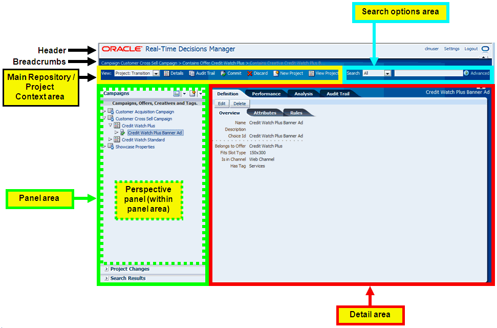 Decision Manager User Interface Reference