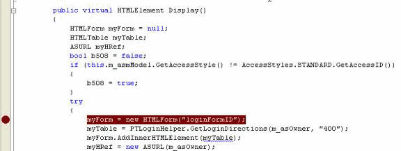 NET breakpoint NET breakpoint