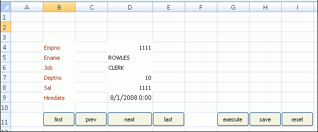 ワークブックでのナビゲーション・ボタンの使用