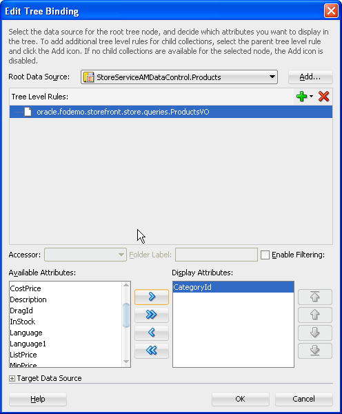 Shows the Edit Tree Binding dialog.