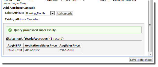 Chart component - LQL query validated