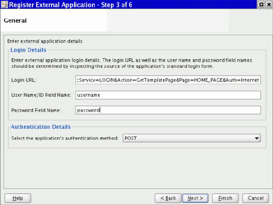 Register External Application - Step 3.