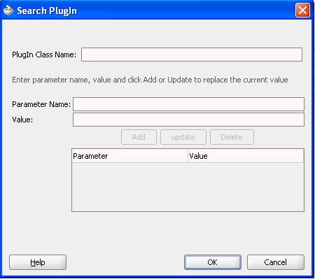 Search PlugIn dialog