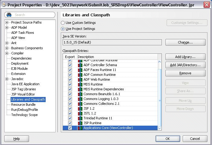 Adding libraries to the View Controller project.