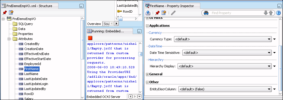 View Object Attributes: HierarchyDisplay Property