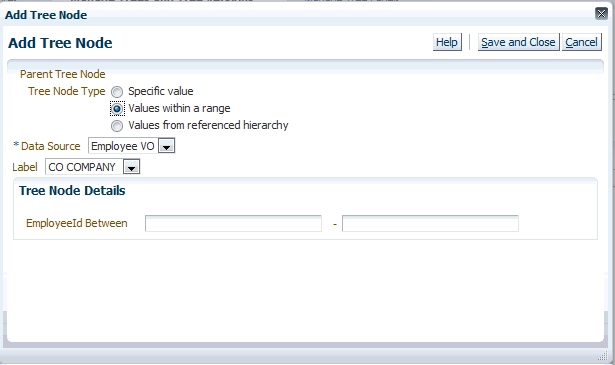 Add Tree Node: Range of Values