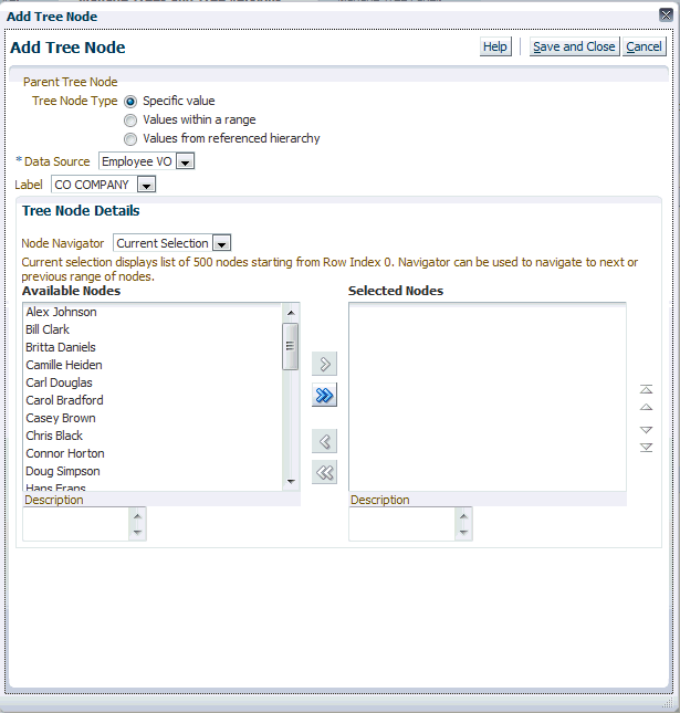 Add Tree Node Window