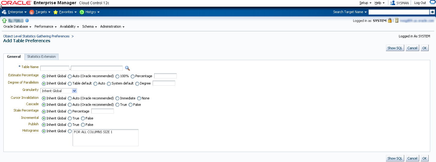 Using Oracle Enterprise Manager Cloud Control