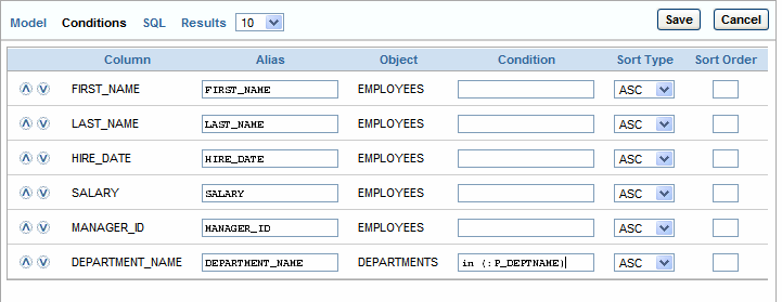 Adding a bind variable