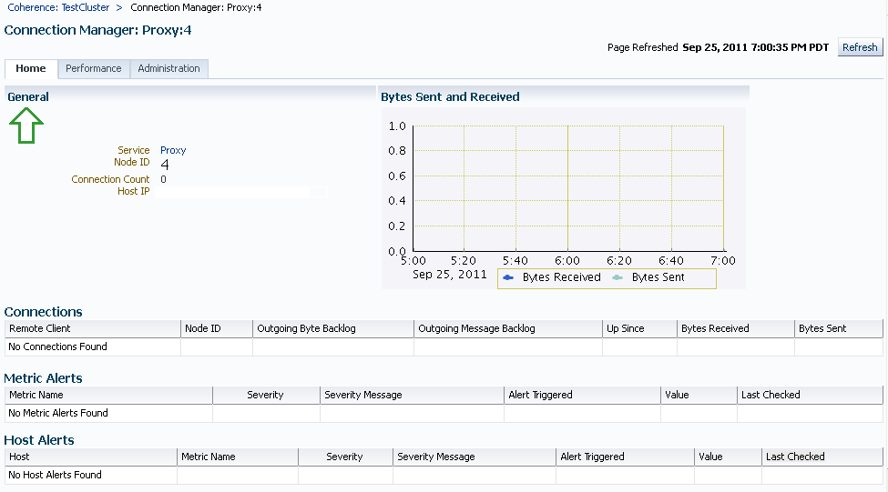 Connection Manager Home Page