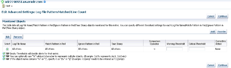 Log File Pattern Matched Count