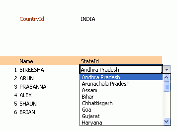 Runtime Dependent List of Values in Table and Worksheet