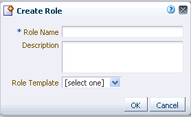 Create Role dialog