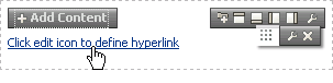 Hyperlink layout component