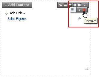 Remove icon on a layout component