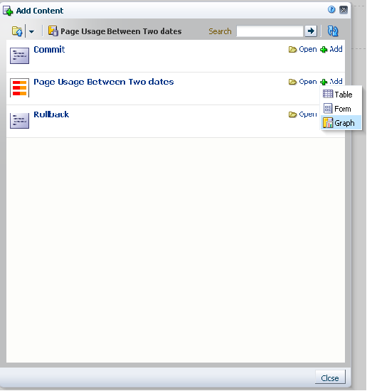 Graph Option on the Data Control Accessor