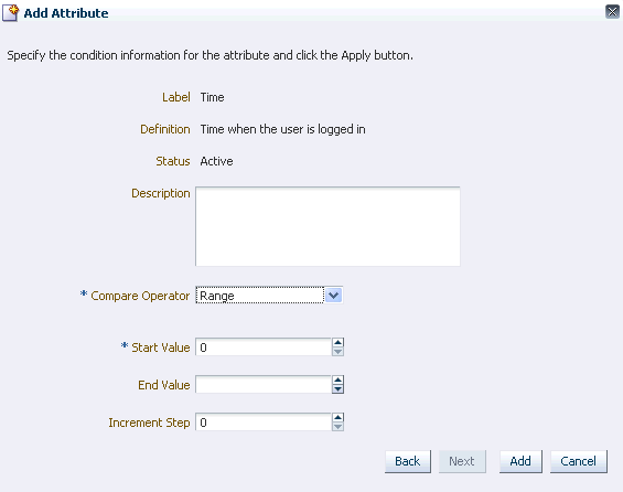 The range attribute dialog is shown.