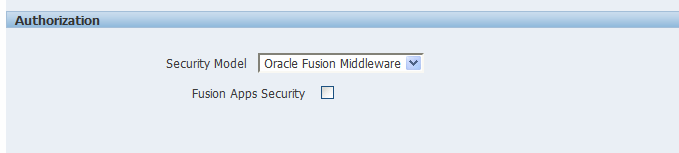 Fusion Middleware Security authentication type