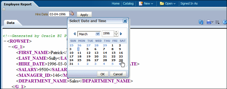 Hire Date parameter