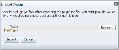 Import Plugin Dialog Box