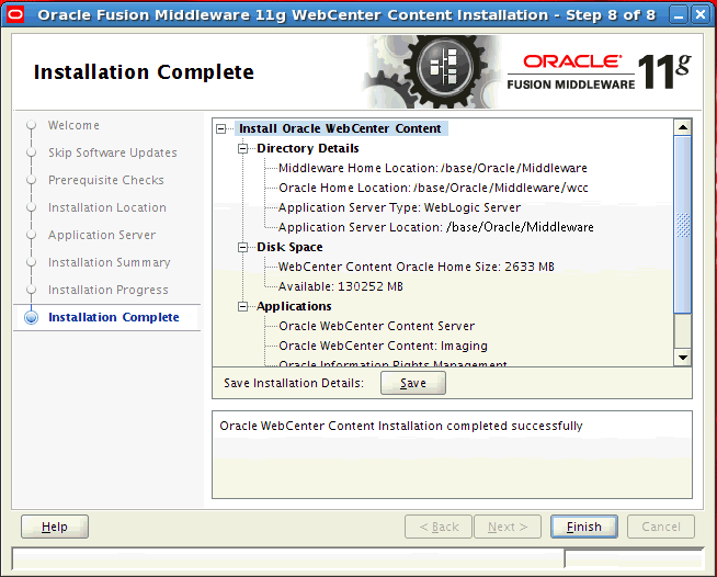 Description of install_complete_wcc.gif follows