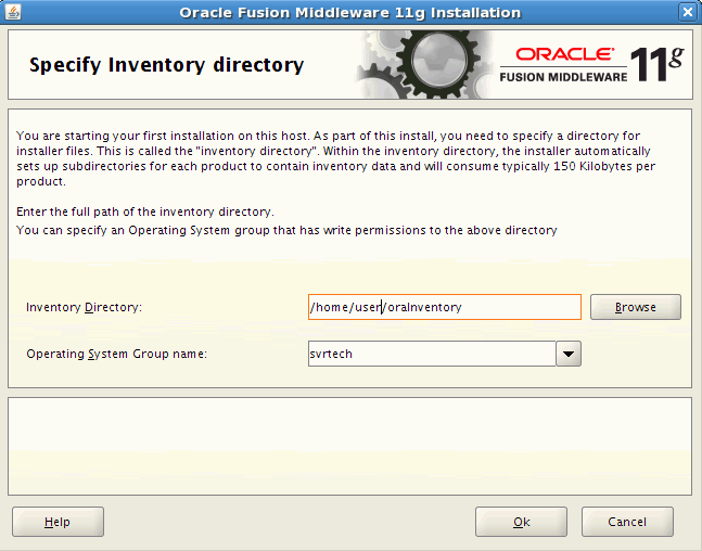 Installation Welcome page