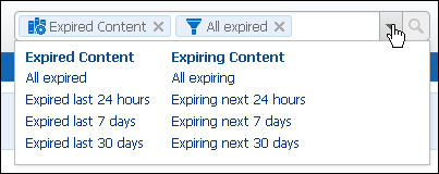 Expired Content Filters