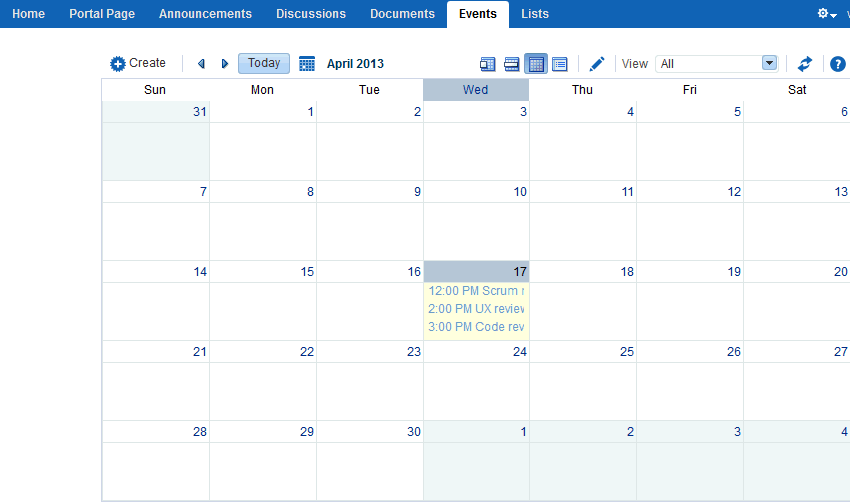 Working with Calendars and Events