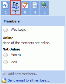 Task Pane Members section described below