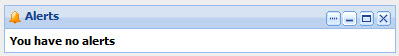 Alerts component with no alerts
