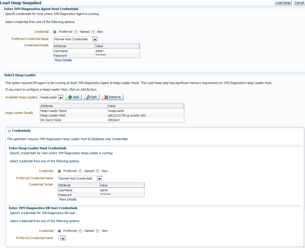 Load Heap Snapshot page