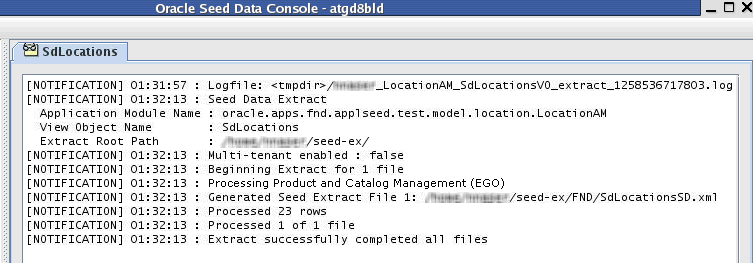 Example Output Selection