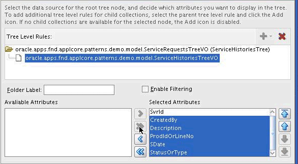 Selecting attributes