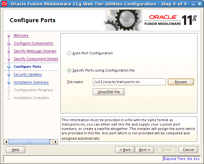 Configure Ports Window (1)