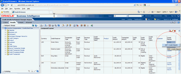 This screen shot shows the FA Page.