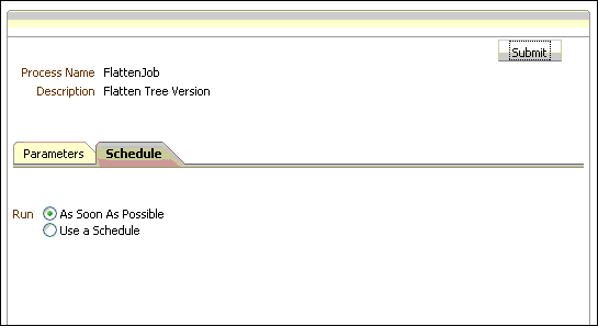 This screen shot displays a Scheduling Window.