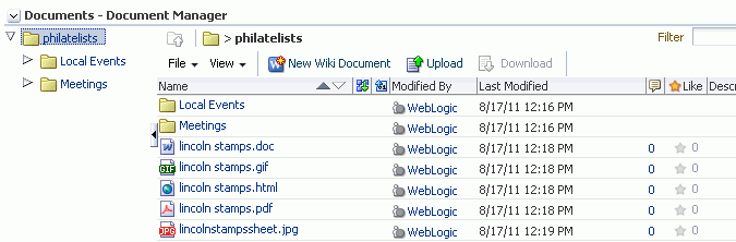 Document Manager Task Flow: Explorer Layout