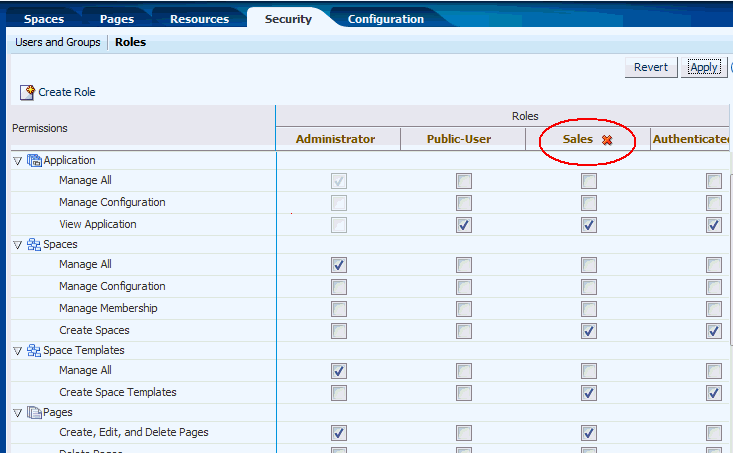 Deleting a User Role