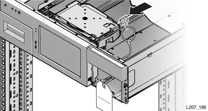 Interior view showing clip installed