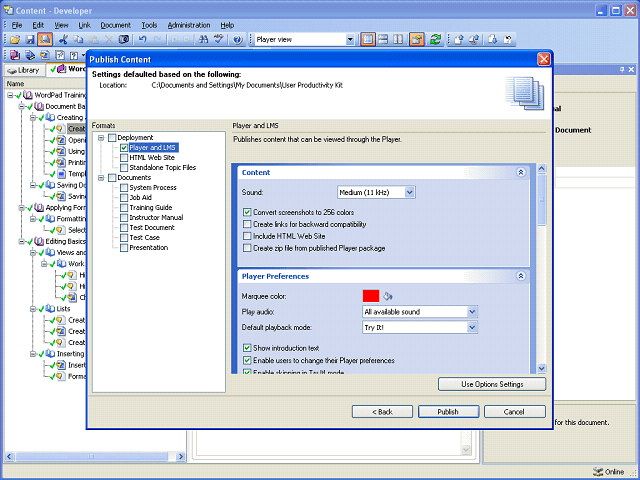 Screen image of this step