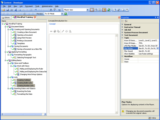 Screen image of this step