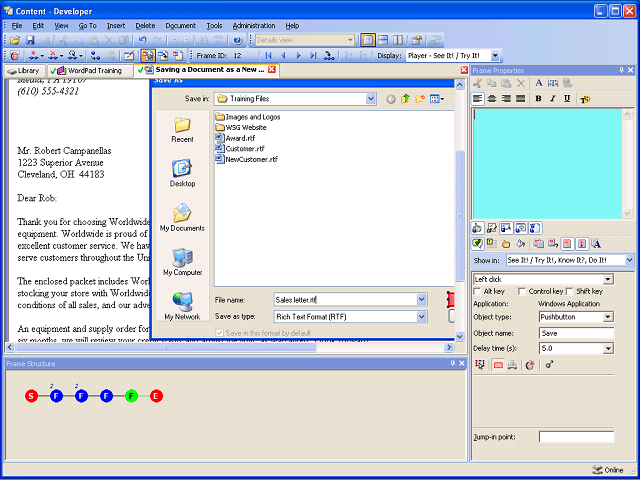 Screen image of this step