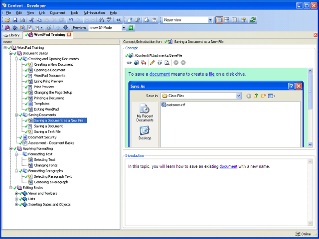 Screen image of this step