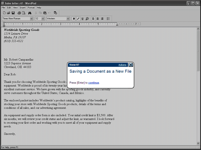 Screen image of this step