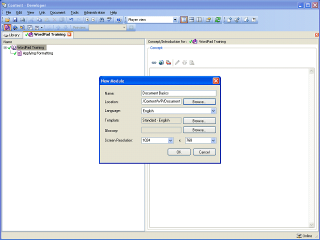Screen image of this step