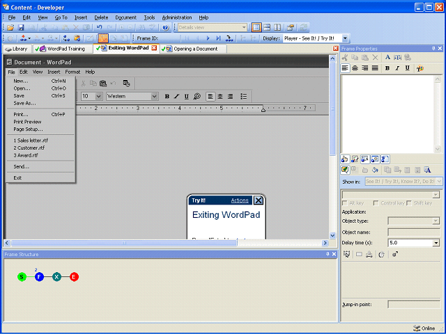 Screen image of this step