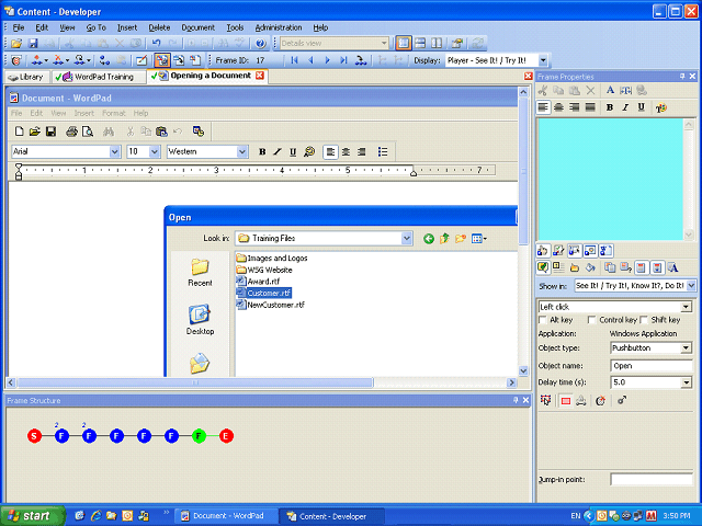 Screen image of this step