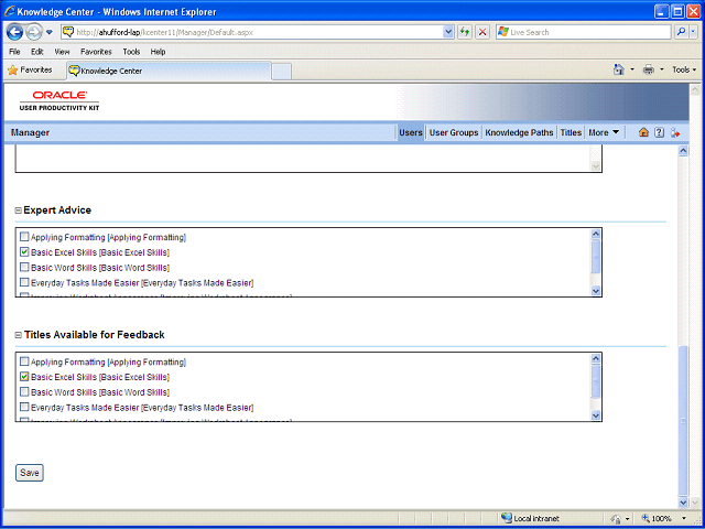 Screen image of this step